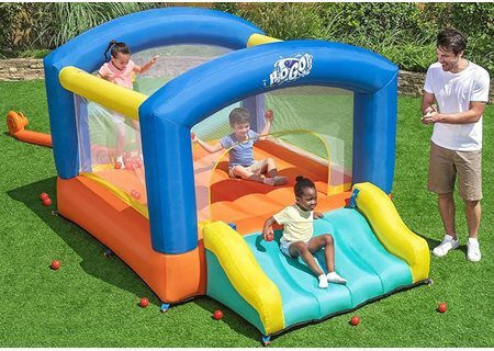 Bestway Saltea Gonflabilă H2OGO Leap & Play Cu Tobogan Gonflabil Și Tobogan Pentru Vârstă 3+ Ani