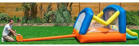 Bestway Saltea Gonflabilă H2OGO Leap & Play Cu Tobogan Gonflabil Și Tobogan Pentru Vârstă 3+ Ani