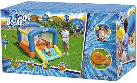 Bestway Saltea Gonflabilă H2OGO Leap & Play Cu Tobogan Gonflabil Și Tobogan Pentru Vârstă 3+ Ani