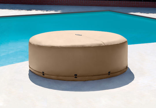 Intex Bubble Massage Στρογγυλή Πισίνα Φουσκωτή με Υδρομασάζ