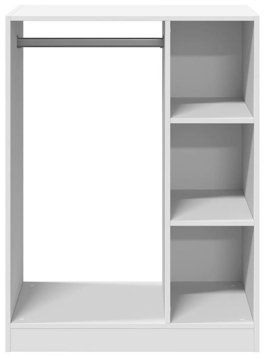 vidaXL Κρεμάστρα Δαπέδου από Ξύλο Λευκή 77x48x102cm