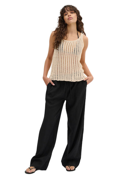Bluza Damă De Vară Din Bumbac Fără Mâneci Birch Bej