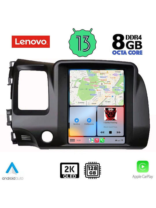 Lenovo Car Audio System 2DIN with Clima (Bluetooth/USB/AUX/WiFi/GPS/Apple-Carplay/Android-Auto) with Touch Screen 9.7"