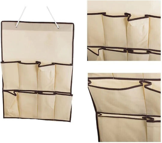Organizator Atârnător Din Material Textil Pentru Haine În Culoare Ecru 68x46.5cm