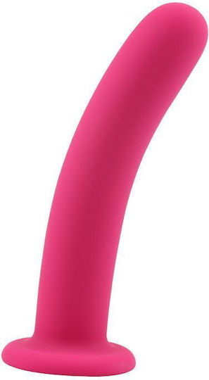 Chisa Novelties Dildo με Όρχεις και Βεντούζα Ροζ 17cm