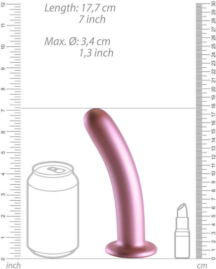 Boss Of Toys Dildo με Όρχεις και Βεντούζα Ροζ 18cm