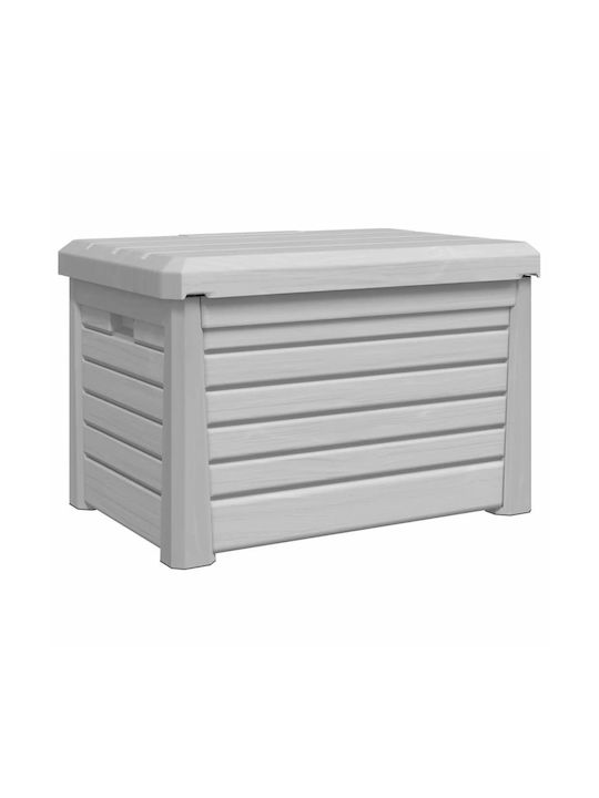 vidaXL Outdoor Storage Box 120lt Gray L73xW50.5xH46.5cm