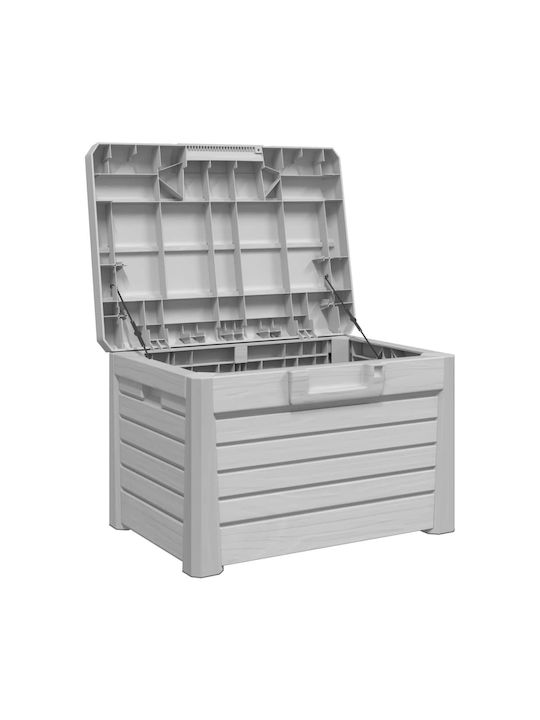 vidaXL Outdoor Storage Box 120lt Gray L73xW50.5xH46.5cm