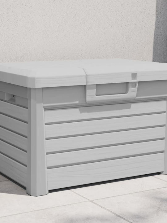vidaXL Outdoor Storage Box 120lt Gray L73xW50.5xH46.5cm