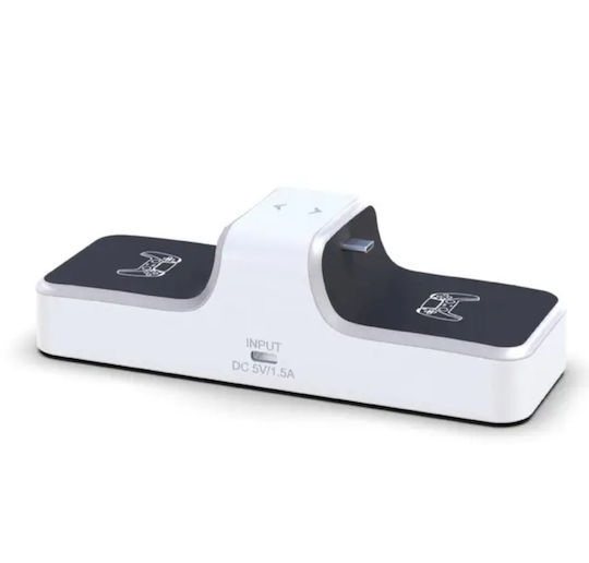 Suport De Încărcare Pentru 2 Controlere PS5 Alb