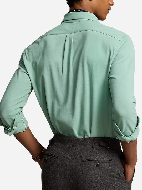 Ralph Lauren Men's Shirt Long Sleeve Cotton Faded Mint