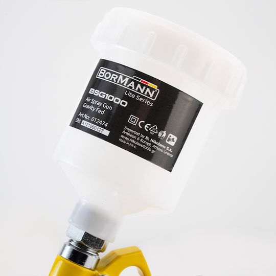 Bormann BSG1000 Πιστόλι Βαφής Αέρος HVLP Άνω Δοχείου 0.8mm