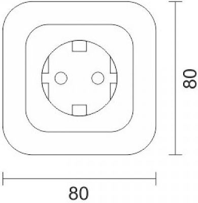 Spot Light PowerCube 4 Θέσεων με 2 USB και Καλώδιο 1.4m Λευκό