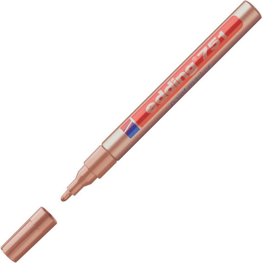 Edding 751 Ανεξίτηλος Μαρκαδόρος Καφέ 2mm