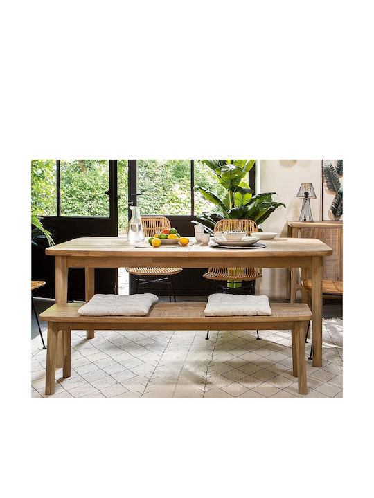 Βanila Masă Sala de mese Masa extensibilă din Lemn Masiv Magazin online 180(+80)x90x76buc