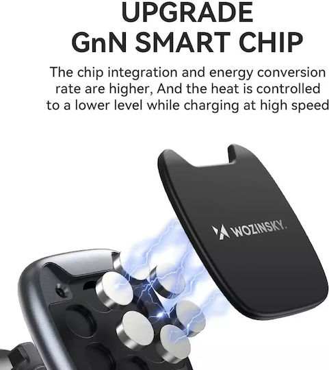 Wozinsky Car Mobile Mount with Magnet Black