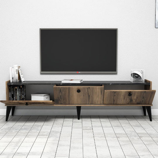 Lidya Bodenstehendes TV-Ständer in Karydi mit den Abmessungen 180x35x49cm Lidya Bodenstehendes TV-Ständer in Karydi mit den Abmessungen 180x35x49cm