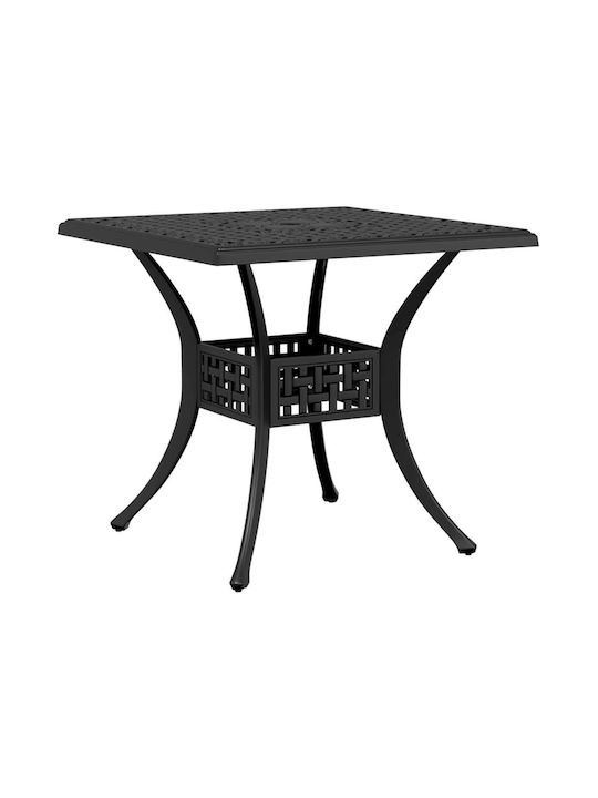 Garden & Outdoor Furniture Sets Living Room Set Pieces Small Balcony Black with Umbrella Holder
