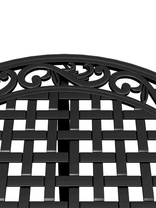 Garten- und Outdoor-Möbelsets mit Sonnenschirmhalter Schwarz 3 Stück