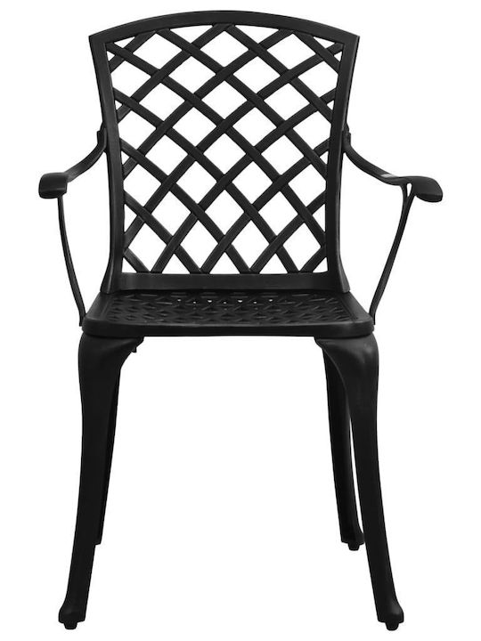 Garden & Outdoor Furniture Sets Living Room Set Pieces Small Balcony Black with Umbrella Holder
