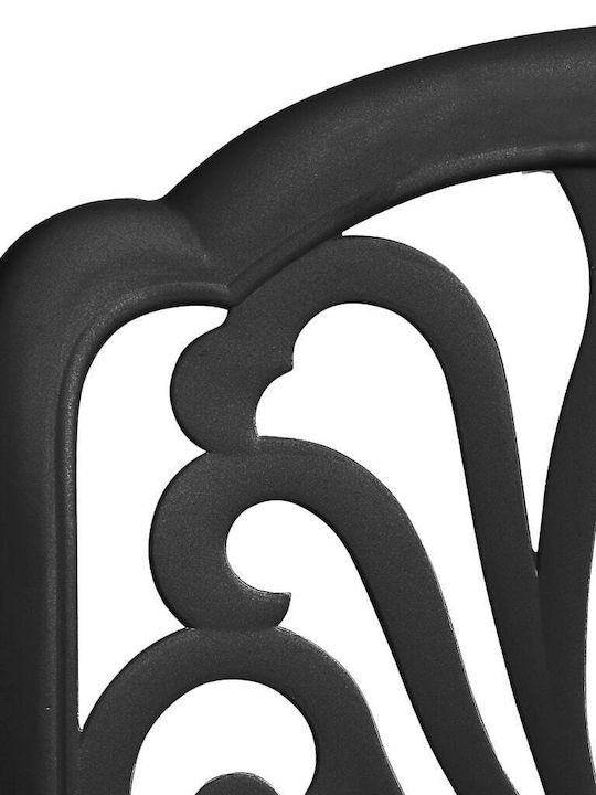 Garten- und Outdoor-Möbelsets für kleine Räume mit Sonnenschirmhalter Schwarz 3 Stück