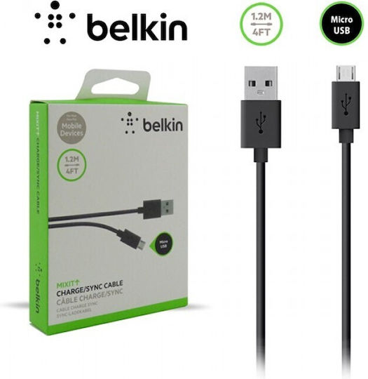 Belkin Редовна USB 2.0 до микро USB кабел Бял 1.2м (481) 1бр