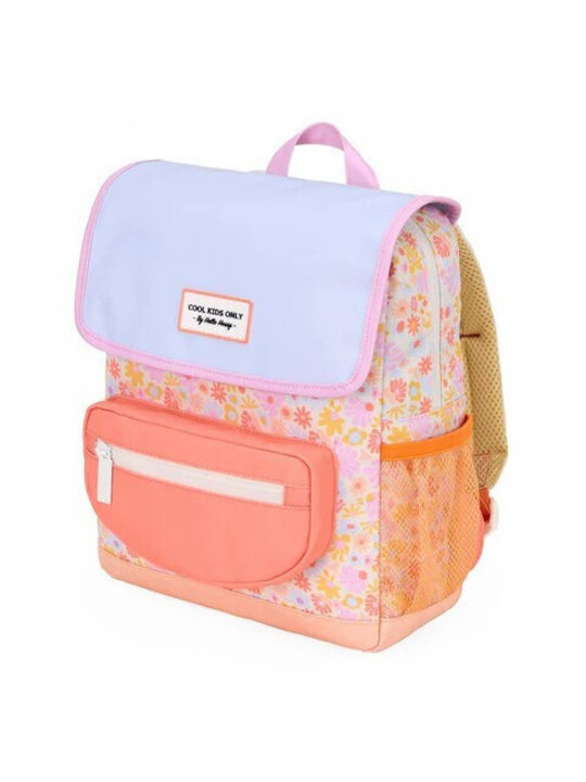 Hello Hossy Ретро Цвете Ученическа Раница Детска Градина Многоцветна 26 x 9 x 31см