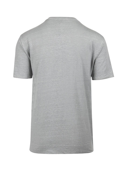 Crossley Men's Short Sleeve T-shirt with Buttons GRI