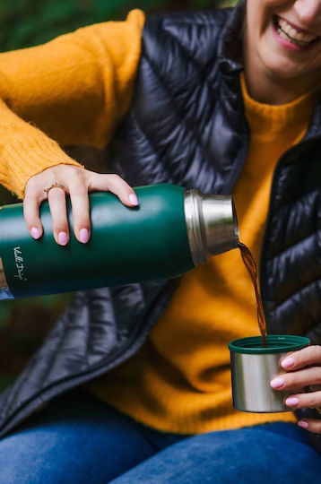 Vialli Design Bottle Thermos Stainless Steel 1lt Gray