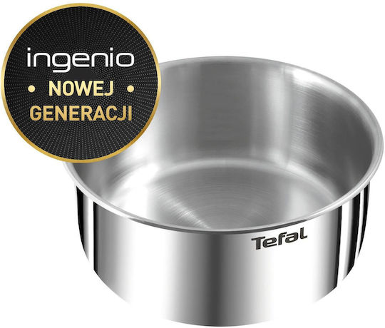 Tefal Ingenio Emotion Σετ Μαγειρικά Σκεύη από Ανοξείδωτο Ατσάλι Silver 6τμχ