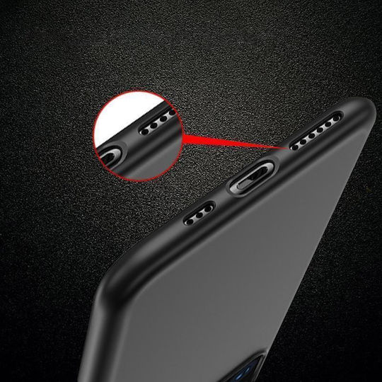 Soft Back Cover Σιλικόνης Σετ με Τζαμάκι Μαύρο (Redmi Note 12 5G / Poco X5 5G)