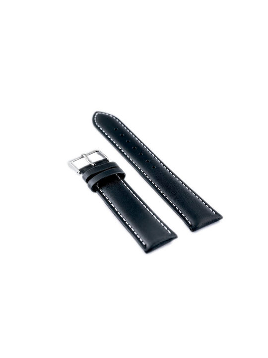 Bisset Leather Strap Black 16mm