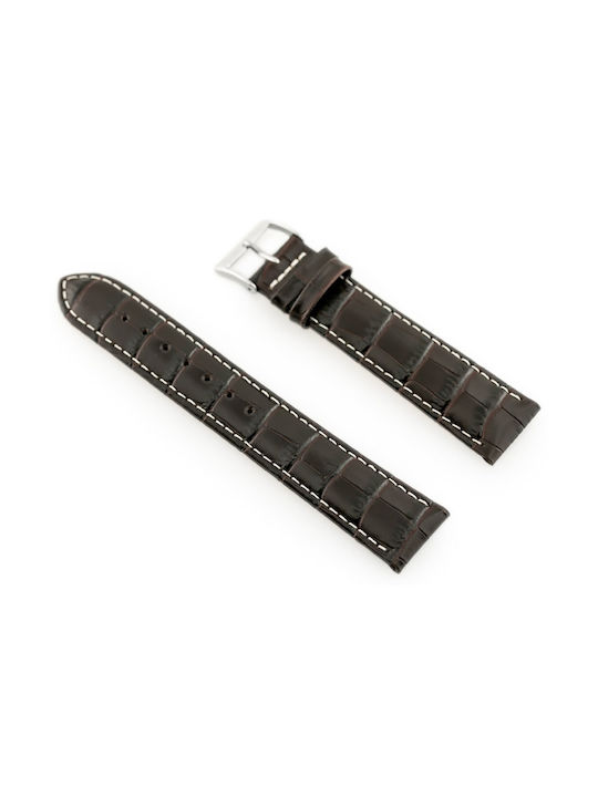 Bisset Leather Strap Brown 20mm