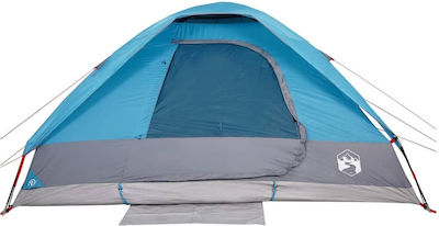 vidaXL Cort Camping Albastră pentru 6 Persoane 335x273x183cm