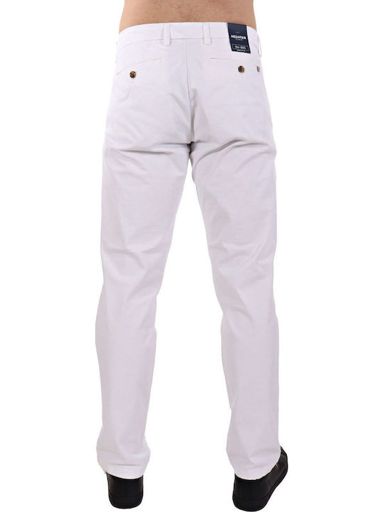 Trousers Chino Elastic in Regular Fit White