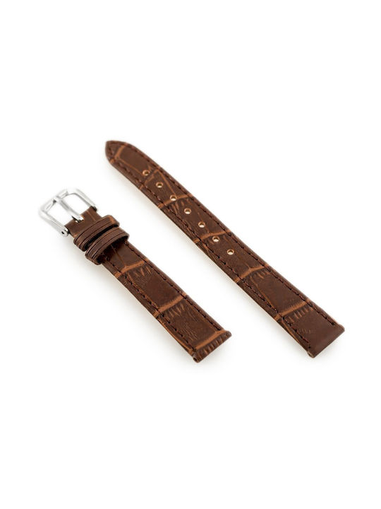 Pacific Leather Strap Brown 16mm