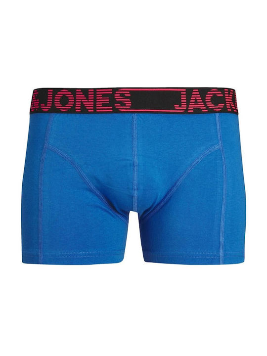 Jack & Jones Men's Boxers 3Pack Electric Blue/orange/ Lemonade