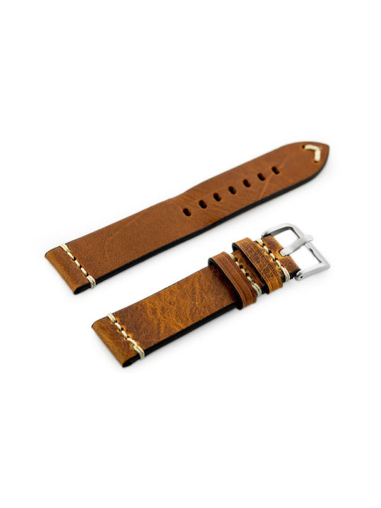 Pacific Leather Strap Brown 22mm