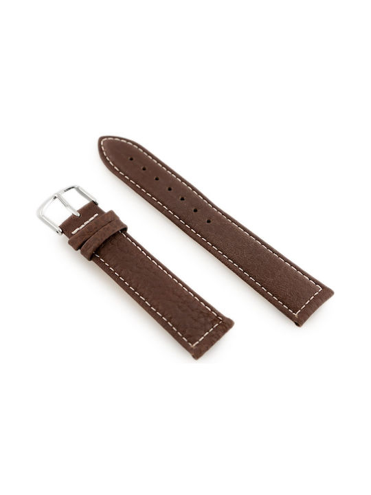 Pacific Leather Strap Brown 22mm