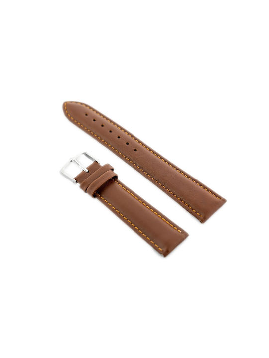 Pacific Leather Strap Brown 12mm