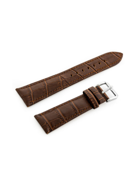 Pacific Leather Strap Brown 24mm