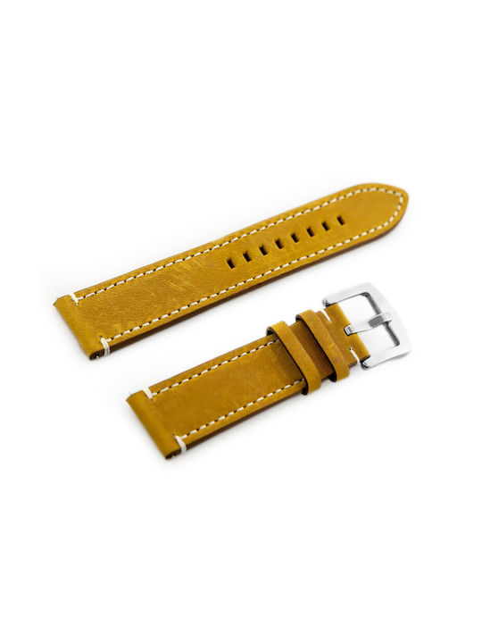 Pacific Leather Strap Brown 22mm