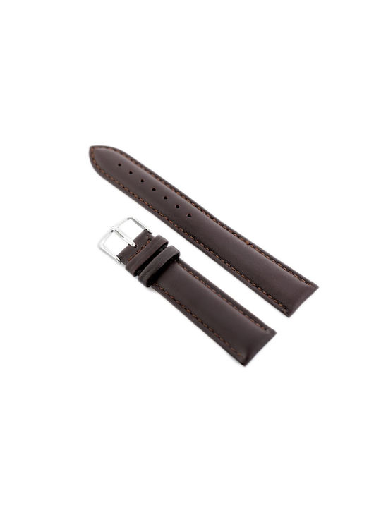 Pacific Leather Strap Brown 22mm