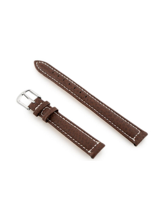 Pacific Leather Strap Brown 12mm