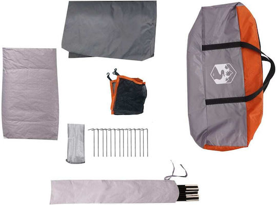 vidaXL Campingzelt Iglu Orange für 6 Personen 270x210x145cm