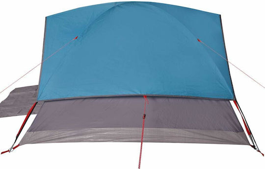 vidaXL Camping Tent Blue for 6 People 305x305x183cm
