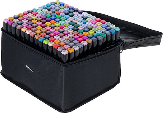 Set 168 Markers Zola 2-headed Thin Thick Marker Storage Bag Multicoloured