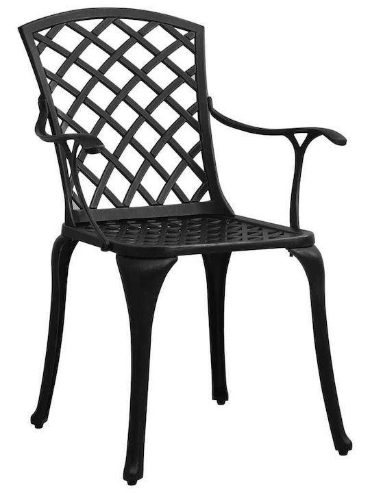 vidaXL Garden & Outdoor Furniture Sets Living Room Set Pieces Black with Umbrella Holder
