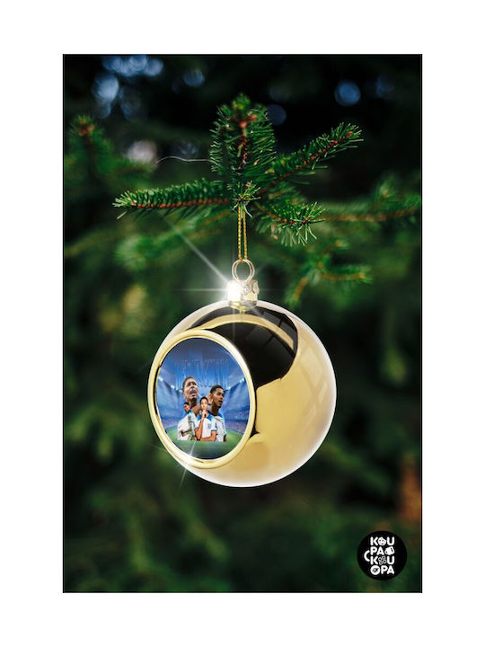 Jude Bellingham Christmas Tree Ornament Gold 8cm