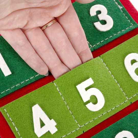 Calendar Advent Crăciun DIY Tesătură